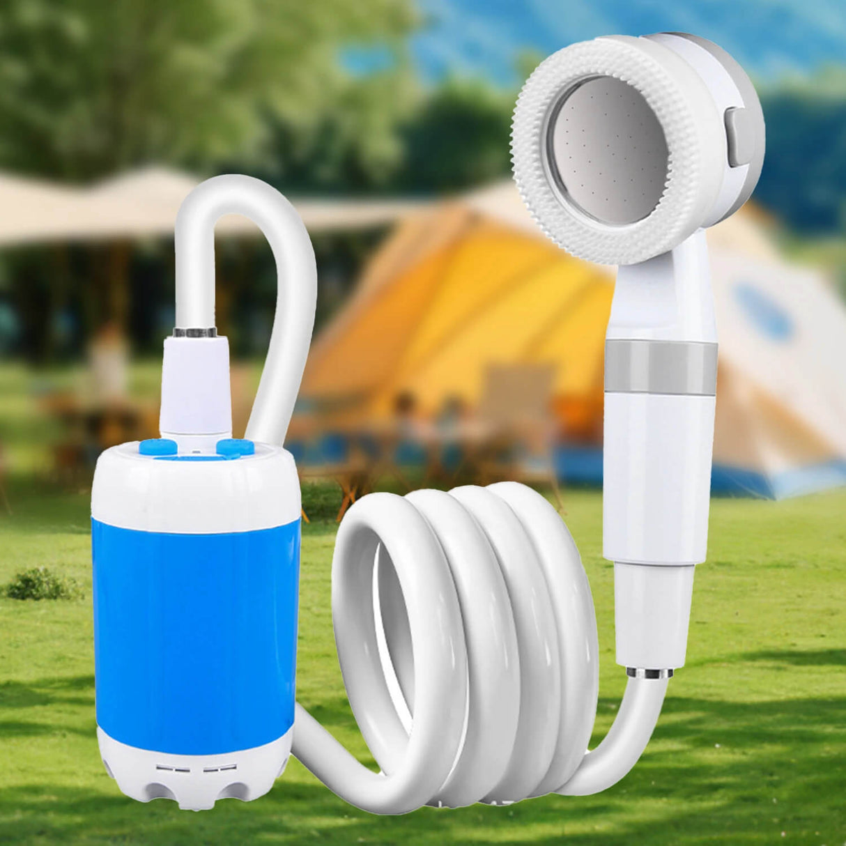 Portabel Vattenpump med Duschkit - Perfekt för Camping och Trädgård