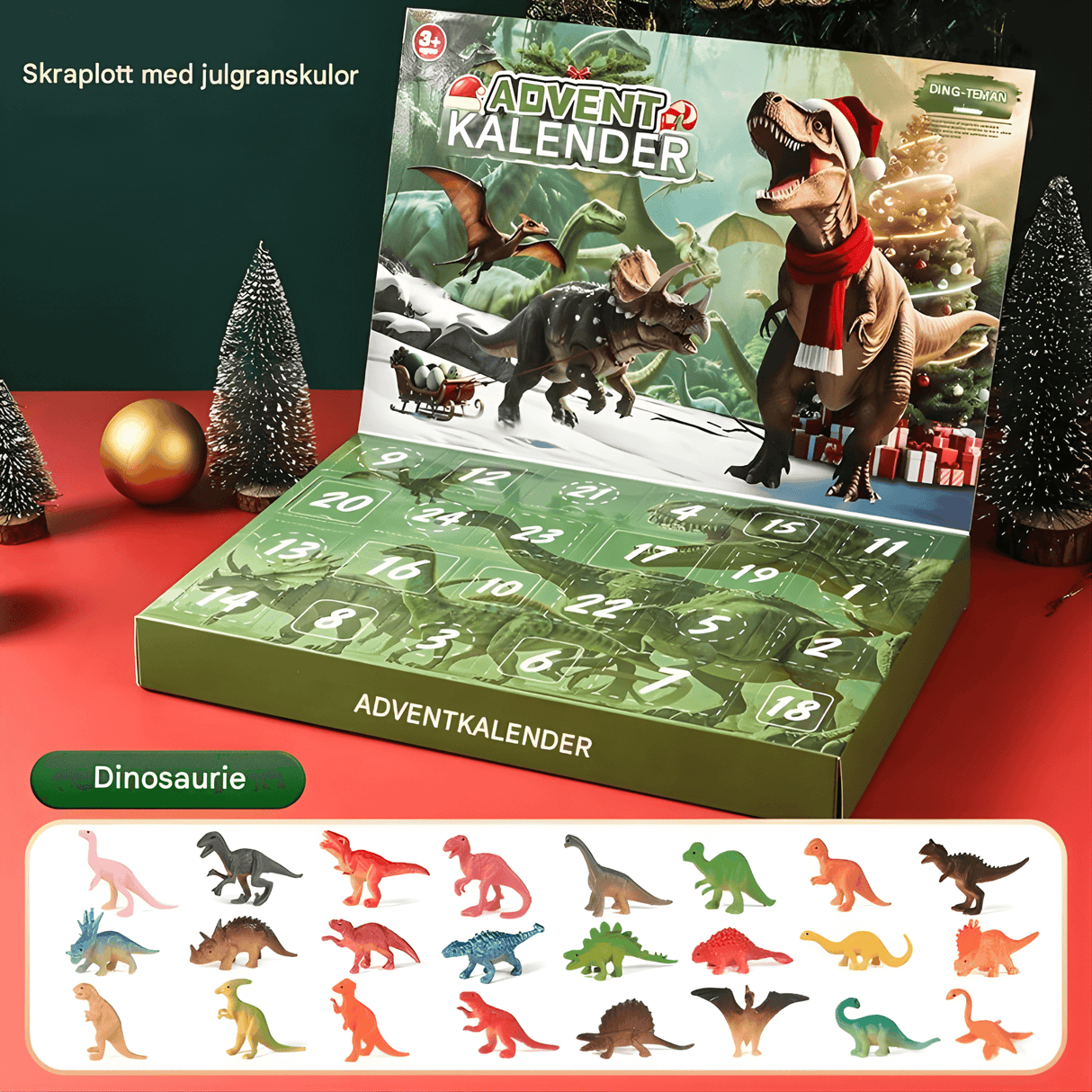 DinoBlaze – Julkalender med Dinosaurier | 24 Överraskningar med Lysande & Klassiska Dinosaurier för Barn
