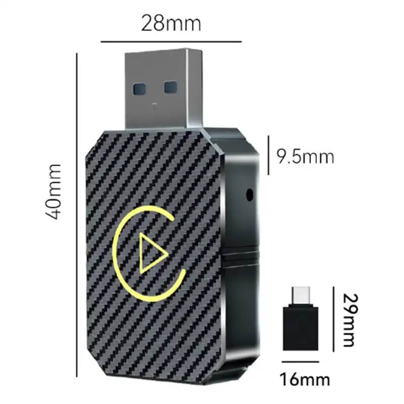 CarloBox – Trådlös CarPlay & Android Auto Adapter | Enkel Plug & Play för en Sladdfri Bilupplevelse