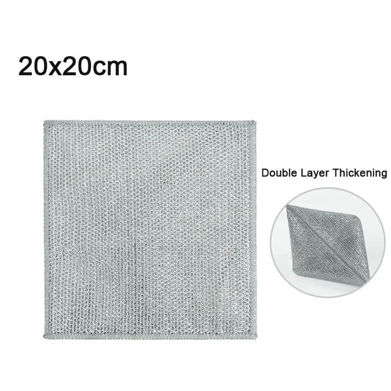 ScrubMaster™ - Multifunktionell Disktrasa av Ståltråd, Återanvändbar & Effektiv