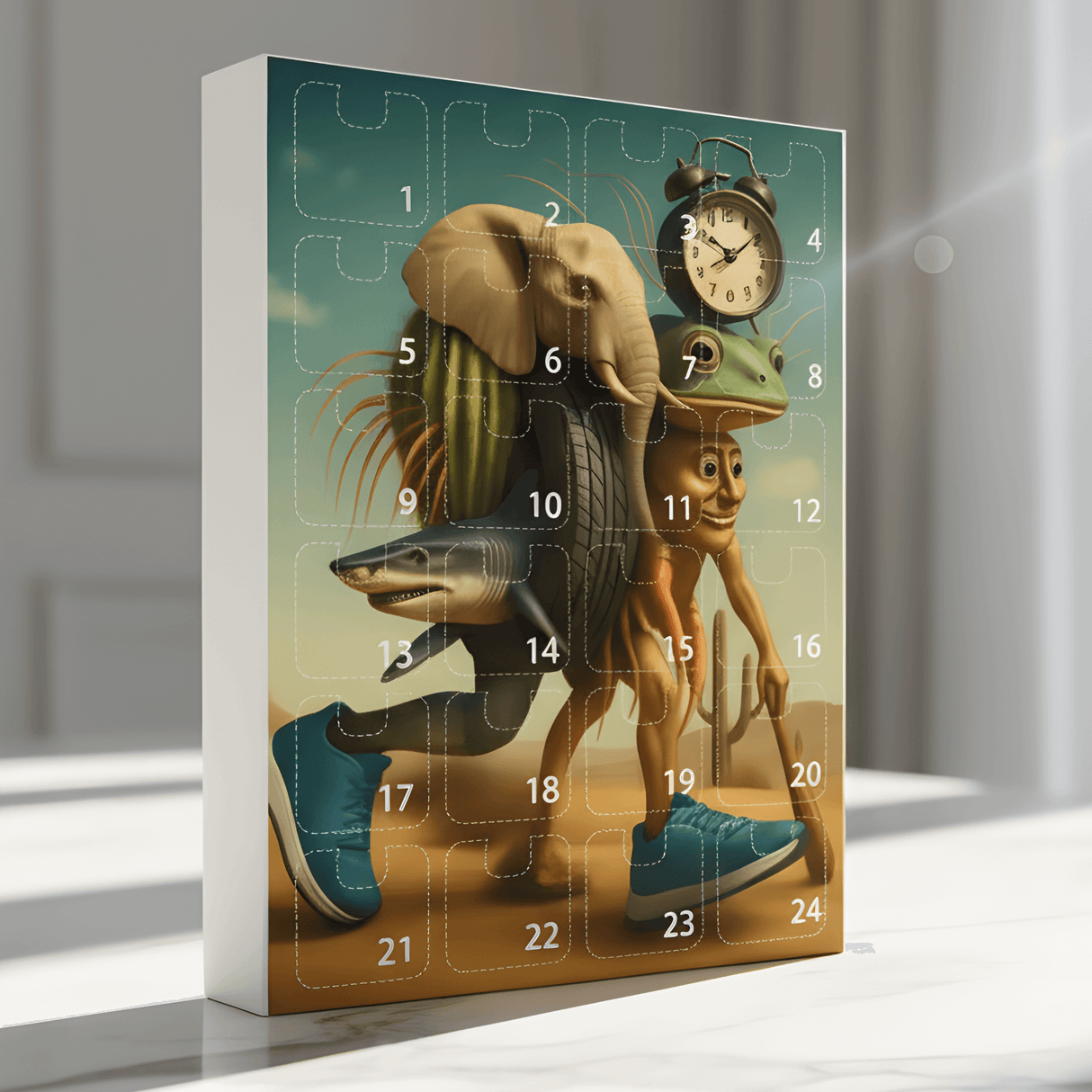 BrainFest – 2D Italian MindRot Characters Adventskalender med 24 Lekfulla Figuriner i 1/6-Skala för Julnedräkning