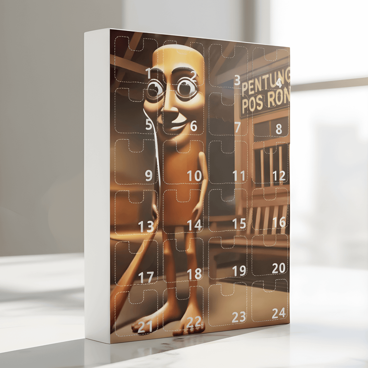 BrainFest – 2D Italian MindRot Characters Adventskalender med 24 Lekfulla Figuriner i 1/6-Skala för Julnedräkning